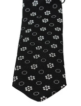 Dolce & Gabbana Black 100% Silk Floral Print Print Classic Tie